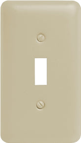 Amerelle 935TAL Wallplate, 5 in L, 2-13/16 in W, 1 -Gang, Steel, Light Almond